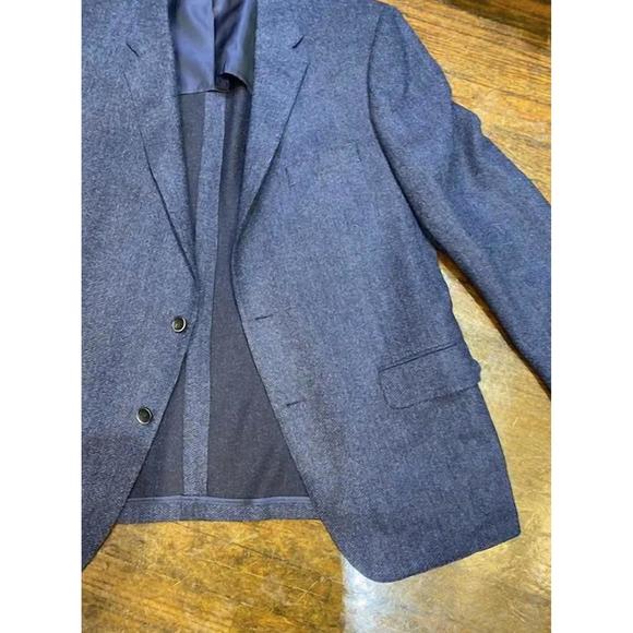NEW HICKEY FREEMAN nubby blazer size 46 reg in blue - Picture 3 of 5
